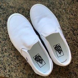 Vans - Classic Slip-OnTrue White Shoes. Womens 8